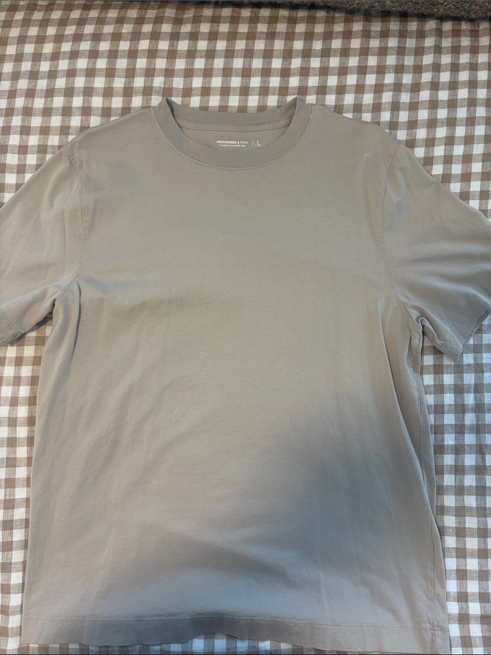 Abercrombie & Fitch Crew Neck T-Shirt - Taupe Gray
